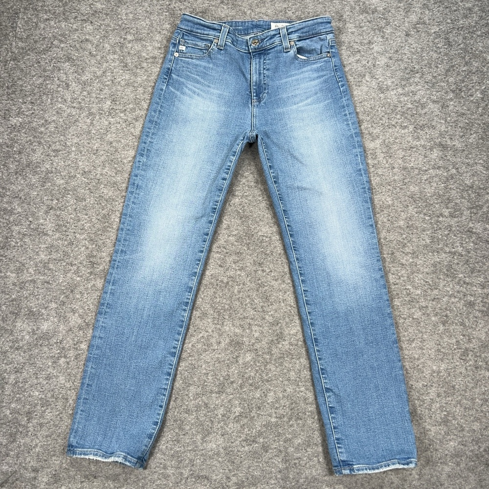 AG Adriano Goldschmied Jeans Womens 28 Blue Midrise Slim Straight MARI Denim